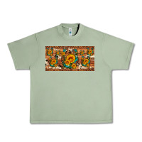 Oil Green sunflower gemstone leopard cowhide horseshoe license plate Urban Heavy Tee - Artiststas