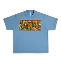 Pebble Blue sunflower gemstone leopard cowhide horseshoe license plate Urban Heavy Tee - Artiststas