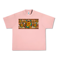 Salmon sunflower gemstone leopard cowhide horseshoe license plate Urban Heavy Tee - Artiststas