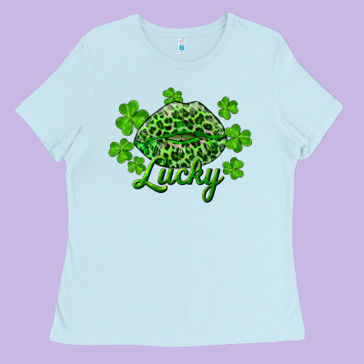 Ladies Tee Kiss lucky