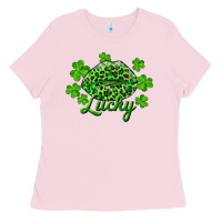 Bubblegum Pink Kiss lucky Ladies Tee - RanaPortraitStore