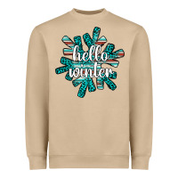 Mushroom hello winter Heavyweight Sweatshirt - AdoDesignShop