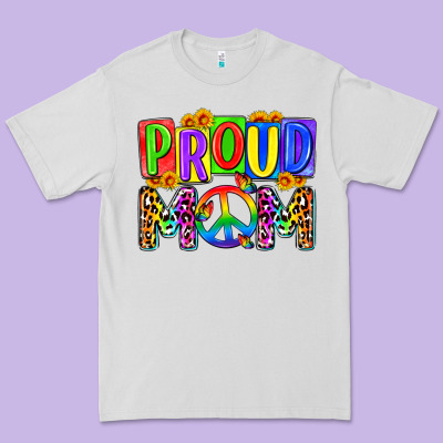Proud Mom Lgbt Premium Tee Designed By Zillion Design Studio