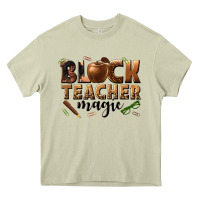 Mossy black teacher magic melanin Heavy Core Tee - texasbilliewilder