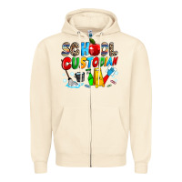 Sandshell school custodian Zipper Hoodie - NancyCooperArtShop