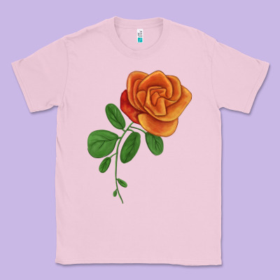 Burst Of Joy Rose Classic Tee Designed By Lillyallendesigns