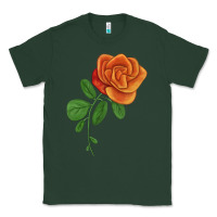 Sports Green Burst Of Joy Rose Classic Tee - LillyAllenDesigns