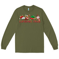 Army Green christmas squad Long Sleeve Tee - MaliasSmallBusiness