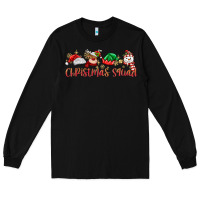 Black christmas squad Long Sleeve Tee - MaliasSmallBusiness