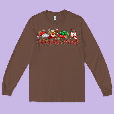 Christmas Squad Long Sleeve Tee Designed By Maliassmallbusiness