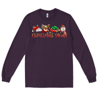 Plum christmas squad Long Sleeve Tee - MaliasSmallBusiness
