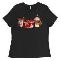 Black baseball coffee cups Ladies Tee - texasbilliewilder