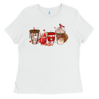 White baseball coffee cups Ladies Tee - texasbilliewilder