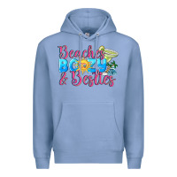Colony Blue Beaches boozy besties Summer Premium Hoodie - NancyCooperArtShop