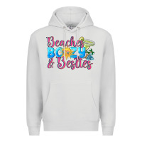 Dove Grey Beaches boozy besties Summer Premium Hoodie - NancyCooperArtShop