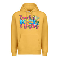 Mustard Beaches boozy besties Summer Premium Hoodie - NancyCooperArtShop