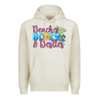 Oatmeal Heather Beaches boozy besties Summer Premium Hoodie - NancyCooperArtShop