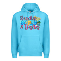 Ocean Blue Beaches boozy besties Summer Premium Hoodie - NancyCooperArtShop