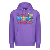 Purple Beaches boozy besties Summer Premium Hoodie - NancyCooperArtShop