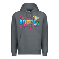 Rock Beaches boozy besties Summer Premium Hoodie - NancyCooperArtShop