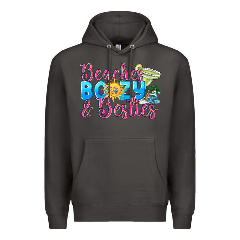 Beaches Boozy Besties Summer Premium Hoodie by NancyCooperArtShop | Teevron