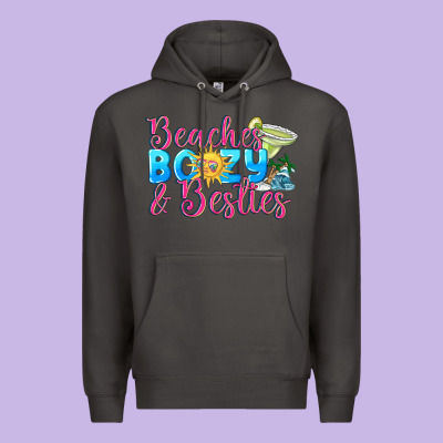 Beaches Boozy Besties Summer Premium Hoodie Designed By Nancycooperartshop
