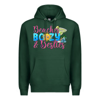 Sports Green Beaches boozy besties Summer Premium Hoodie - NancyCooperArtShop