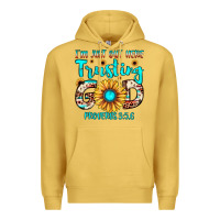 Antique Gold i m just out here trusting god proverbs 3 5,6 Premium Hoodie - JahusDesignShop