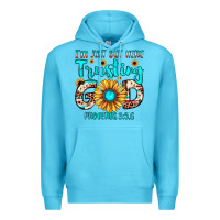 Ocean Blue i m just out here trusting god proverbs 3 5,6 Premium Hoodie - JahusDesignShop