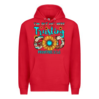 Red i m just out here trusting god proverbs 3 5,6 Premium Hoodie - JahusDesignShop