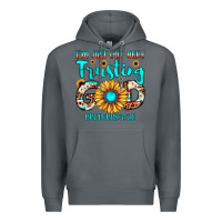 Rock i m just out here trusting god proverbs 3 5,6 Premium Hoodie - JahusDesignShop