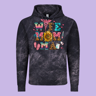 Wife Mom Ma Vintage Hoodie Designed By Adodesignshop