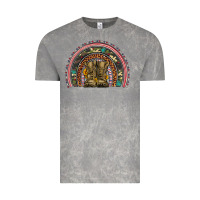 Cloud Rock soldier boots camouflage leopard gemstone rainbow Vintage Tee - Artiststas