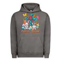 Pigment Tornado He is risen with Cross Easter Day Urban Hoodie - HowdyJamesFarm