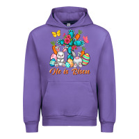 Tulip He is risen with Cross Easter Day Urban Hoodie - HowdyJamesFarm