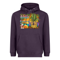 Plum hello summer pineapple Heavyweight Hoodie - BarkalooDesign
