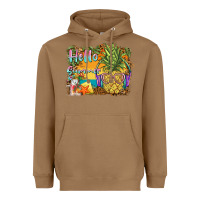 Toasted Coconut hello summer pineapple Heavyweight Hoodie - BarkalooDesign