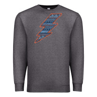 Charcoal Heather Western Orange Border Aztec Lightning Premium Sweatshirt - Bettercallsaul