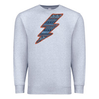 Heather Grey Western Orange Border Aztec Lightning Premium Sweatshirt - Bettercallsaul