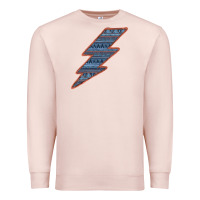 Pale Pink Western Orange Border Aztec Lightning Premium Sweatshirt - Bettercallsaul