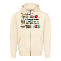 She Believed She Could Change The World So She Bec Zipper Hoodie | Teevron