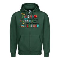 Sports Green she believed she could change the world so she bec Zipper Hoodie - NancyCooperArtShop