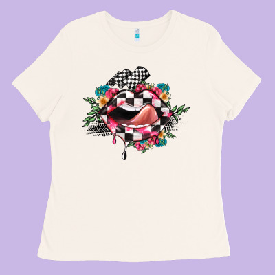 Race Lip Ladies Tee Designed By Jahusdesignshop