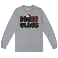 Heather Grey mini claus Long Sleeve Tee - MaliasSmallBusiness