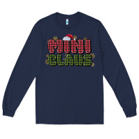 Navy mini claus Long Sleeve Tee - MaliasSmallBusiness
