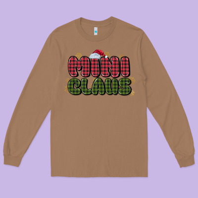 Mini Claus Long Sleeve Tee Designed By Maliassmallbusiness