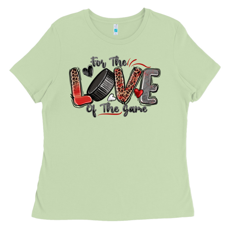 For The Love Of The Game Hockey Ladies Tee by Zillion Design Studio | Teevron
