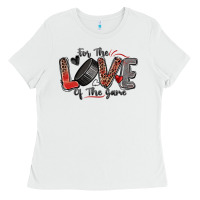 White for the love of the game hockey Ladies Tee - Zillion Design Studio