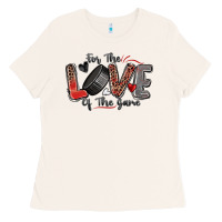 Bone for the love of the game hockey Ladies Tee - Zillion Design Studio