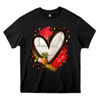 Black fruits and volleyball heart Heavy Core Tee - Zillion Design Studio